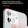 Apple iPhone 11 Screen Protector Tempered Glass Back Camera Lens 3D Metal Cover