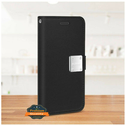 For MOTOROLA Moto G Stylus Leather Wallet Flip Case Credit Card Slot Stand Cover - Place Wireless