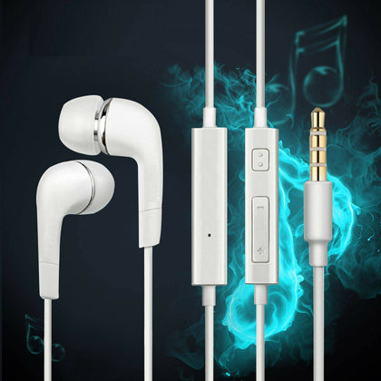 2pcs For Samsung Handsfree Wired Headphones Earphones Earbud with Mic-White - Place Wireless
