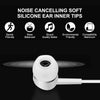 2pcs For Samsung Handsfree Wired Headphones Earphones Earbud with Mic-White