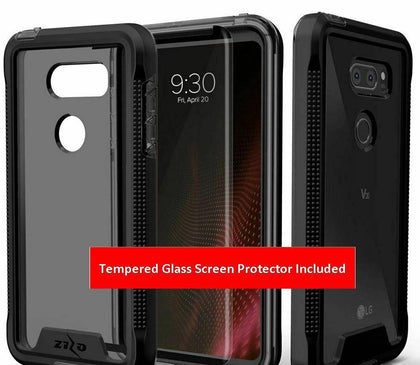 Case For LG V30/V30+ Plus /V30S/V35 THINQ With Tempered Glass Screen Protector - Place Wireless