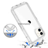 For iPhone 11 Pro XS Max XR X 8 7 6s Plus W/ Stand Belt Clip Clear Crystal Case