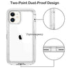 For iPhone 11 Pro XS Max XR X 8 7 6s Plus W/ Stand Belt Clip Clear Crystal Case