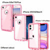 For iPhone 11 Pro XS Max XR X 8 7 6s Plus W/ Stand Belt Clip Clear Crystal Case