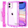 For iPhone 11 Pro XS Max XR X 8 7 6s Plus W/ Stand Belt Clip Clear Crystal Case