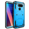 For LG V40, V40 ThinQ Armor Hybrid Rugged Holster Belt Clip Hard Case Cover Stand