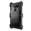 For LG V40, V40 ThinQ Armor Hybrid Rugged Holster Belt Clip Hard Case Cover Stand