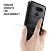 For LG V40, V40 ThinQ Armor Hybrid Rugged Holster Belt Clip Hard Case Cover Stand