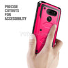 For LG V40, V40 ThinQ Armor Hybrid Rugged Holster Belt Clip Hard Case Cover Stand