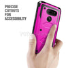 For LG V40, V40 ThinQ Armor Hybrid Rugged Holster Belt Clip Hard Case Cover Stand