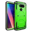 For LG V40, V40 ThinQ Armor Hybrid Rugged Holster Belt Clip Hard Case Cover Stand