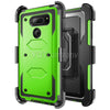 For LG V40, V40 ThinQ Armor Hybrid Rugged Holster Belt Clip Hard Case Cover Stand