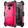 For LG V40, V40 ThinQ Armor Hybrid Rugged Holster Belt Clip Hard Case Cover Stand