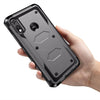 For Motorola Moto E (2020)/E7/E6 Phone Case Shockproof Belt Clip Kickstand Cover