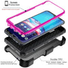 For Motorola Moto E (2020)/E7/E6 Phone Case Shockproof Belt Clip Kickstand Cover