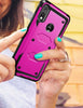 For Motorola Moto E (2020)/E7/E6 Phone Case Shockproof Belt Clip Kickstand Cover