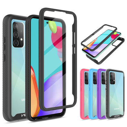 For Samsung Galaxy A52 A32 5G A12 A02S A11 Case With Built-in Screen Protector