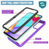 For Samsung Galaxy A52 A32 5G A12 A02S A11 Case With Built-in Screen Protector