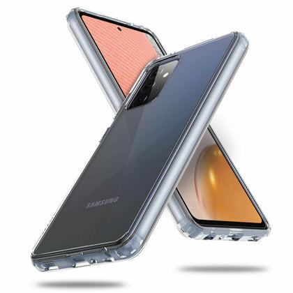 For Samsung Galaxy A72 A52 A32 5G A12 A02S Shockproof Clear Case /Tempered Glass
