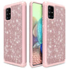 For Samsung Galaxy A01/A51/A71 5G Phone Case Bling Cover/Glass Screen Protector