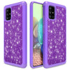 For Samsung Galaxy A01/A51/A71 5G Phone Case Bling Cover/Glass Screen Protector