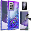 For Galaxy S21/S20 FE/Note 20/Ultra 5G Liquid Luxury Bling Case/Screen Protector