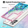 For Galaxy S21/S20 FE/Note 20/Ultra 5G Liquid Luxury Bling Case/Screen Protector