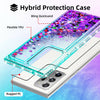 For Galaxy S21/S20 FE/Note 20/Ultra 5G Liquid Luxury Bling Case/Screen Protector