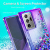 For Galaxy S21/S20 FE/Note 20/Ultra 5G Liquid Luxury Bling Case/Screen Protector