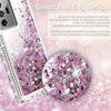 For Galaxy S21/S20 FE/Note 20/Ultra 5G Liquid Luxury Bling Case/Screen Protector