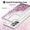 For Galaxy S21/S20 FE/Note 20/Ultra 5G Liquid Luxury Bling Case/Screen Protector