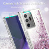 For Galaxy S21/S20 FE/Note 20/Ultra 5G Liquid Luxury Bling Case/Screen Protector