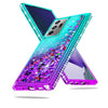 For Galaxy S21/S20 FE/Note 20/Ultra 5G Liquid Luxury Bling Case/Screen Protector